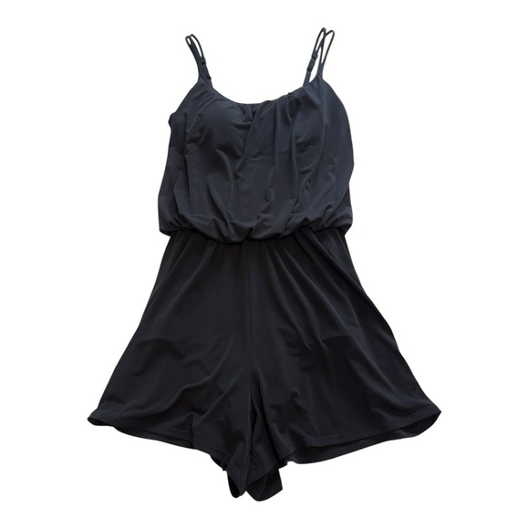 Maxine Of Hollywood Black Romper Swimsuit - Size 14 - Picture 4 of 15